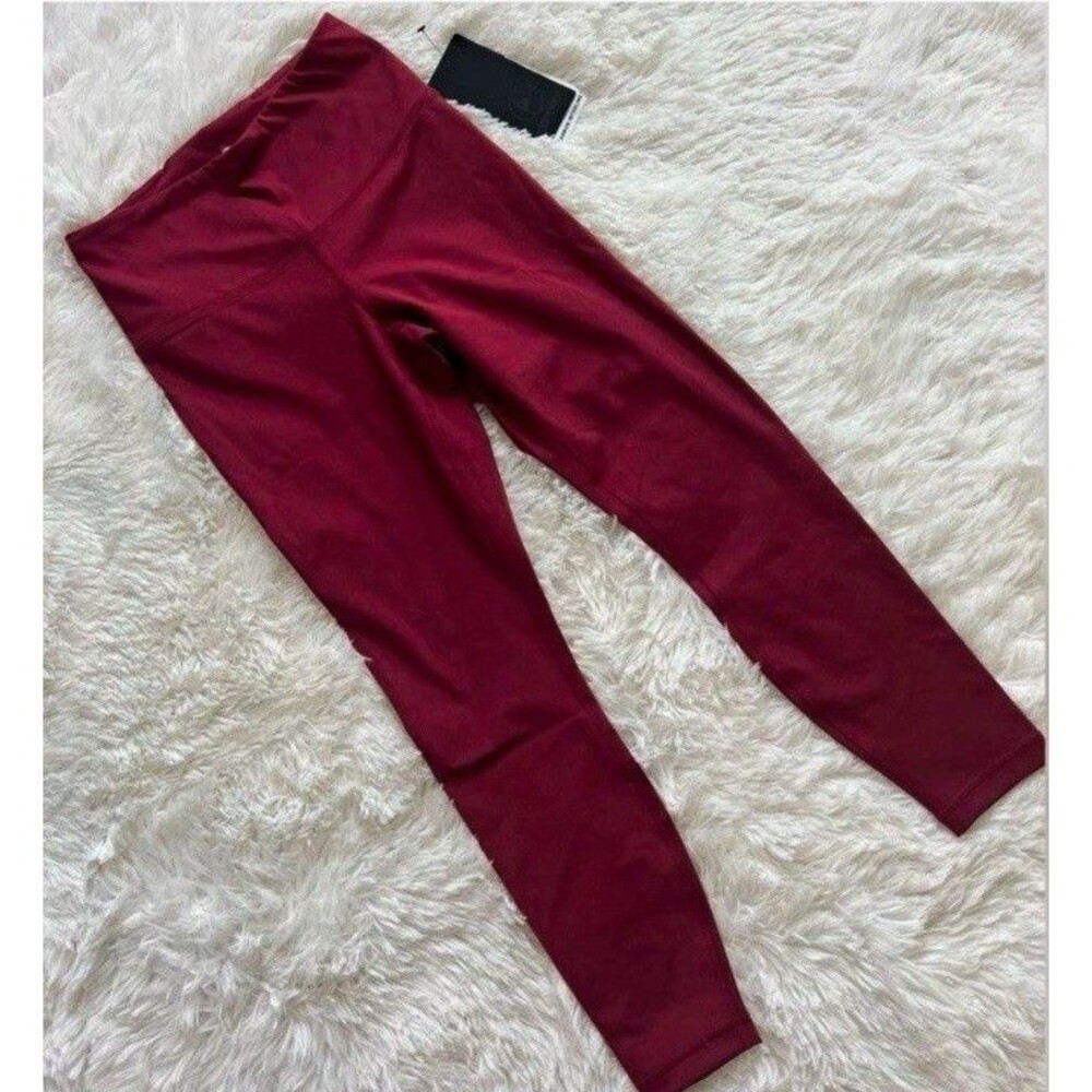 90 Degree by Reflex Carbon Interlink High Rise Ankle Leggings Rouge Blush S